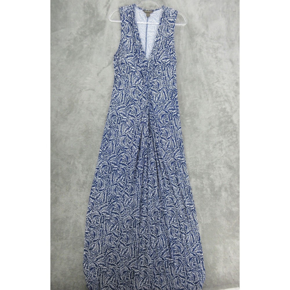 Tommy Bahama Dress Womens Size XL Maxi Leaf Tropical Stretch Vacation Resort